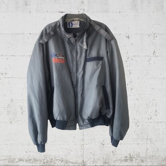 70s 80s Vintage original Dunbrooke Pla-Jac bomber jacket with company logo - Picture 8 of 11